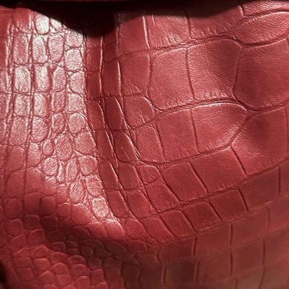 Christian Dior by John Galliano. Red croc-embossed lambskin leather FW 2005 - Picture 8 of 9